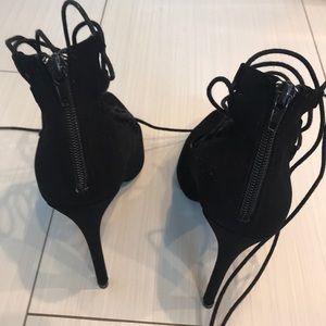 Charlotte Russe Shoes - Charlotte Russe Sexy Lace up with zip up back Charlotte Russe Shoes - Charlotte Russe Sexy Lace up with zip up back
